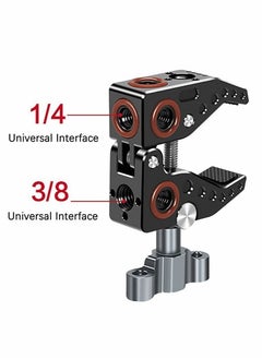 SYOSI Camera Mounts and Clamps Side Arms with 3/8 and 1/4 Screw Holes Tripods for Video Shooting Action Camera Phone Clips Selfie Live Streaming  - Image 3