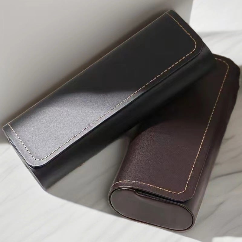 Anti-Pressure Handmade Pu Sunglasses Case, Anti-Fall, Portable Set For Men And Women, Suitable For Prescription Sunglasses, Storage For Sunglasses - Image 4