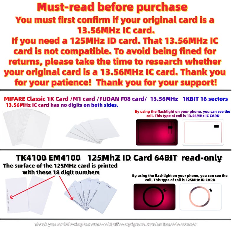 بطاقات فتح أقفال RFID بتردد 13.56 ميجاهرتز، 4 عبوات لأقفال ذكية وبطاقات حضور - Image 5