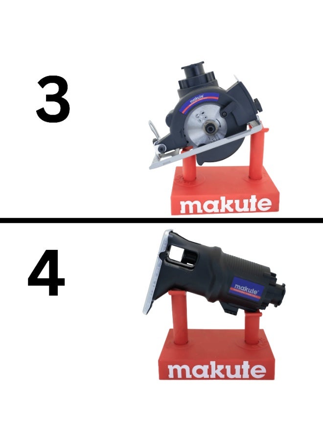 makute 12 in 1 Multifunctional Cordless Tool Set with 20V 4.0Ah Battery, Fast Charger & Carry Bag for Home, Workshop & Garden Use – Model P12-DC01-2B - Image 4