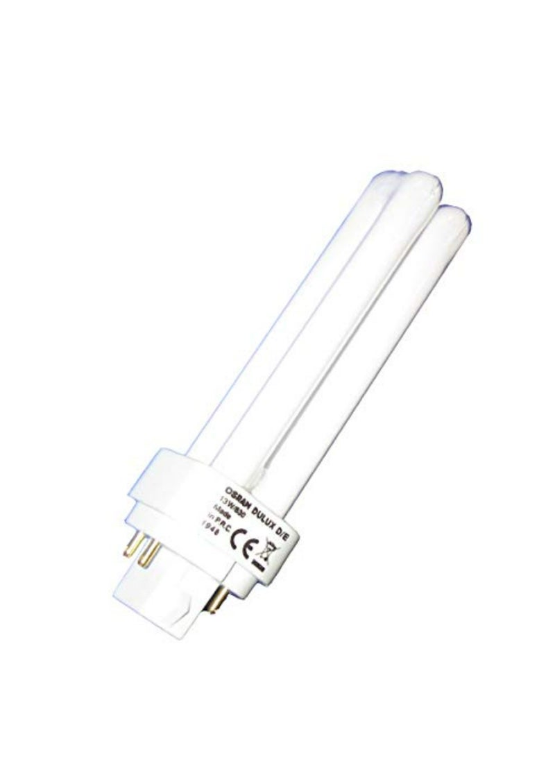 OsRAM Duluxd/E Energy Saver [Quicktronic Ecg] Cflni, 2 Tubes (26W) 4 Pin - Plug In Base- G24Q-3, 1800 Lm - Lumilux -Warm White/Energy Class A