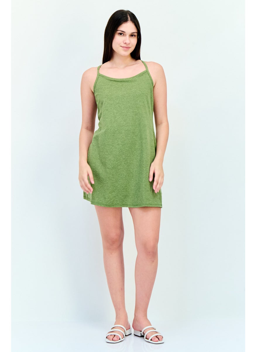 Aerie Women Solid Sleeveless Jumpsuits, Green  - Image 2