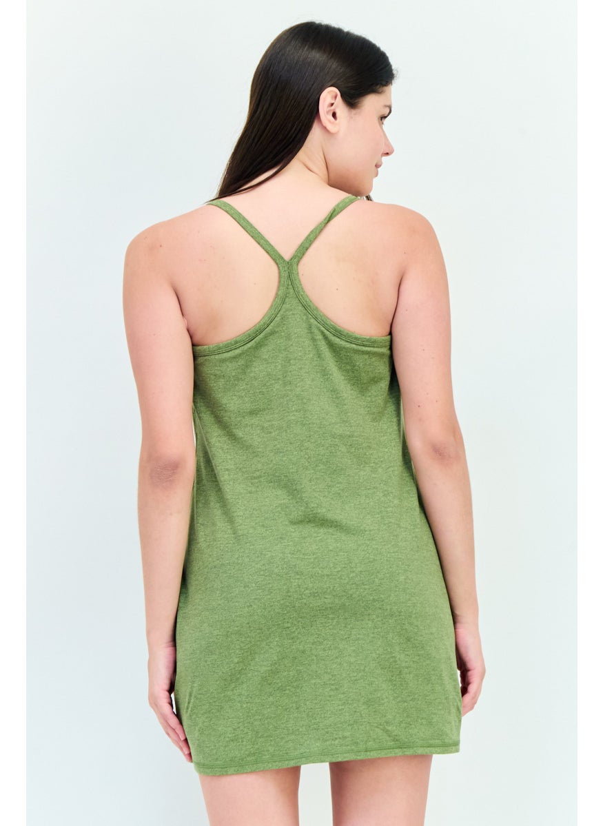 Aerie Women Solid Sleeveless Jumpsuits, Green  - Image 3