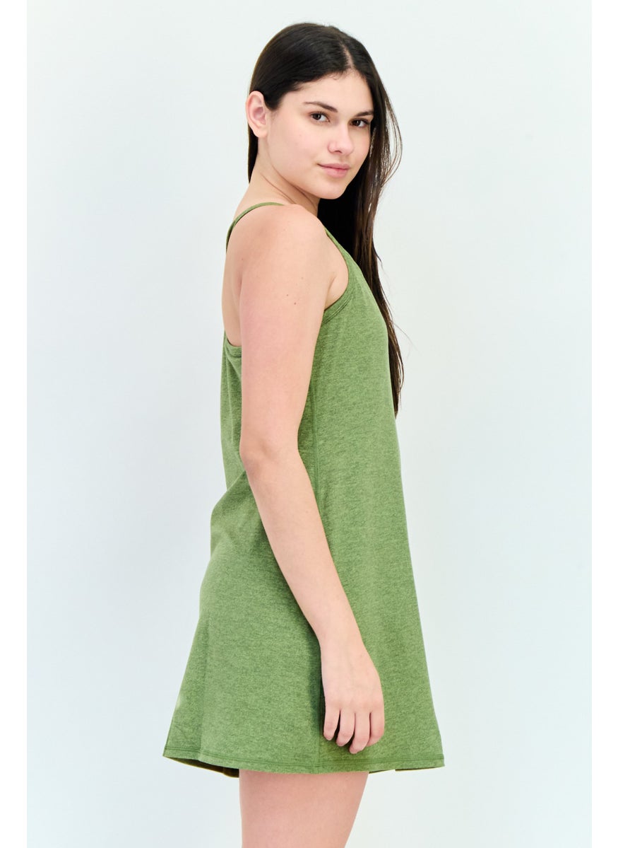 Aerie Women Solid Sleeveless Jumpsuits, Green  - Image 4