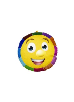 Keshav Creation Keshav Creation Velvet Combo Of Baby Smiley Cushion Reversible Printed Emoji Side Pattern Coloring Boxes13X13 Inch Soft Toys Cushion 3 Pillow Heart Eyes Multicolor  - Image 5