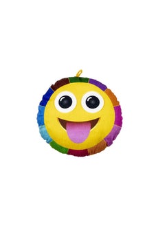 Keshav Creation Keshav Creation Velvet Combo Of Baby Smiley Cushion Reversible Printed Emoji Side Pattern Coloring Boxes13X13 Inch Soft Toys Cushion 3 Pillow Heart Eyes Multicolor  - Image 3