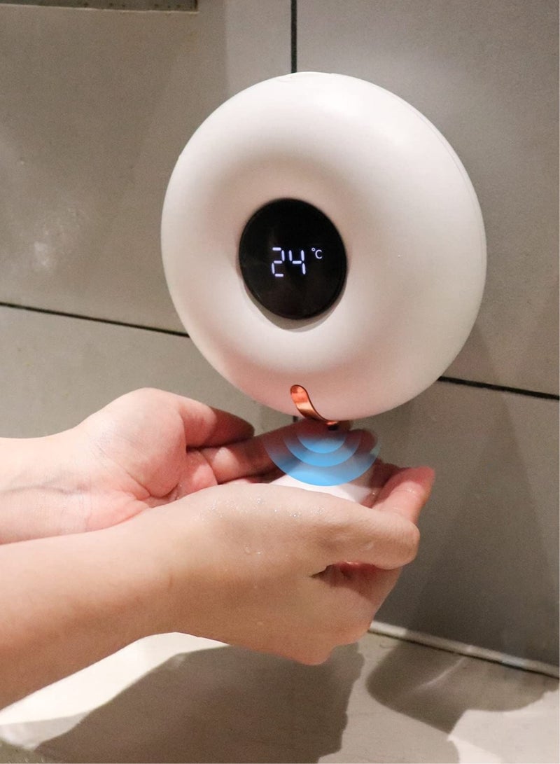 Automatic Soap Dispenser, Foaming Soap Dispenser Wall Mount Foam Soap Dispenser Touchless Soap Dispenser Smart Electric Wall Auto Foaming Hand Soap Dispenser for Bathroom, Kitchen - Image 1