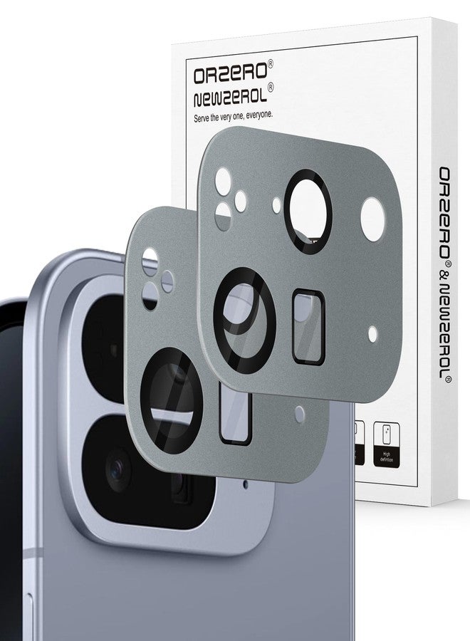 Orzero (2 Pack) Camera Lens Protector Compatible for Google Pixel 10 Pro Fold, Protector de Cámera Premium Metal and Glass Precise Camera Cutouts High Definition Anti-Scratch - Light Gray - Image 1