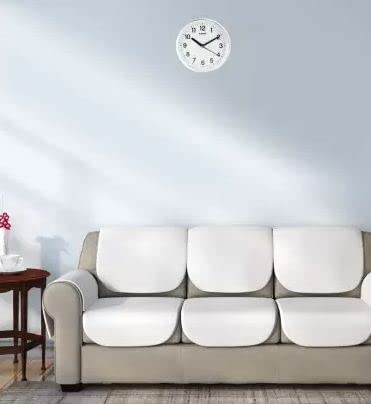 Kadio Analog 20 cm X 20 cm Wall Clock (White, with Glass, Standard) - Image 3