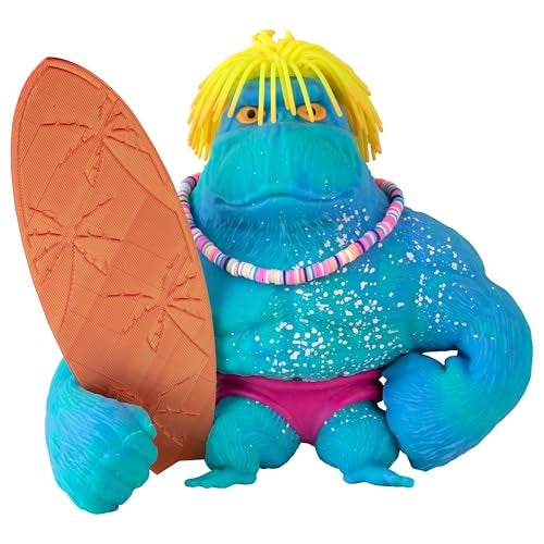 The Orb Factory ORB Surfer Dude Funkee Monkee Jumbo Squishy Monkey Toy Numbered Limited Edition 2500 Produced Big 45 Pound Stretchy Gorilla and Surf Board Collectible Splat Monkey Stress Toy for Kids Adults - Image 5