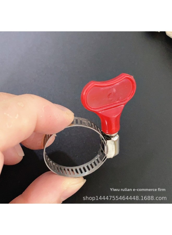 One Yuan Hose Clamp Plastic Handle Hose Clamp Gas Pipe Clamp Pipe Clamp One Yuan Shop Stall-Specification Model:100 Pcs/pack  - Image 3