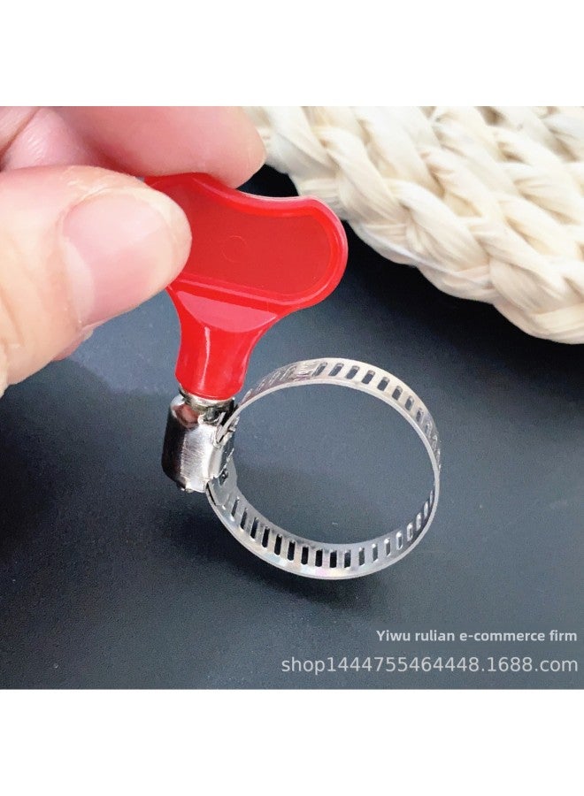 One Yuan Hose Clamp Plastic Handle Hose Clamp Gas Pipe Clamp Pipe Clamp One Yuan Shop Stall-Specification Model:100 Pcs/pack  - Image 5