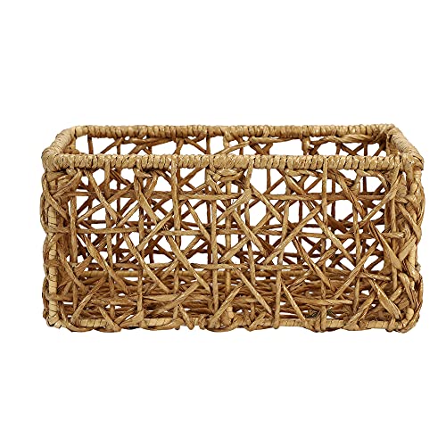 AKWAY Natural Raffia Storage Bin Basket Organizer (11 x 7 x 5) Raffia,Pack of 1 - Image 5