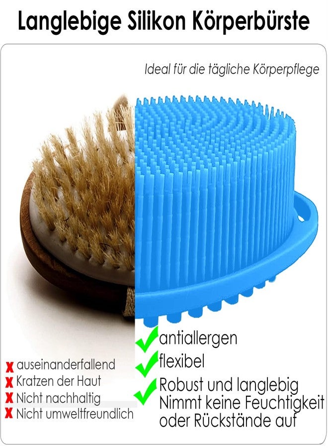RamPula Silicone Body Scrubber - Dual-Sided Silicone Loofah for Shower, Soft Exfoliating Body Bath Shower Scrubber Loofah Brush Easy-to-Clean for Sensitive Kids Women Men All Kinds of Skin, Set of 2 - Image 3