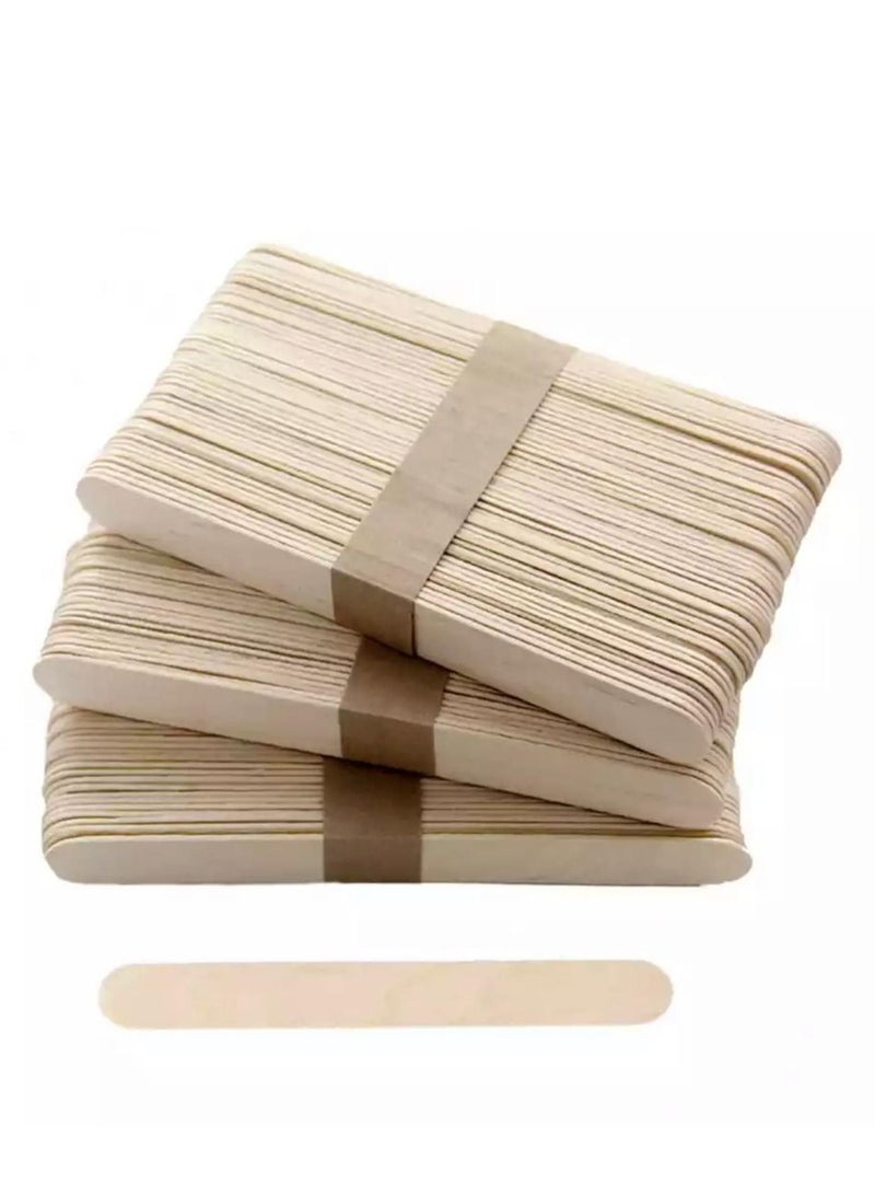 اجمل مجموعة من 150عصا خشبية للحلوى المثلجة بيج - Image 2