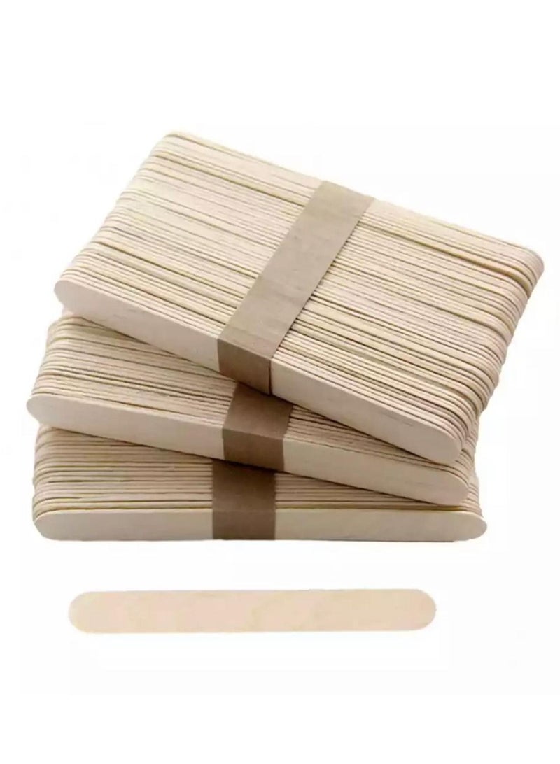 اجمل مجموعة من 150عصا خشبية للحلوى المثلجة بيج - Image 3