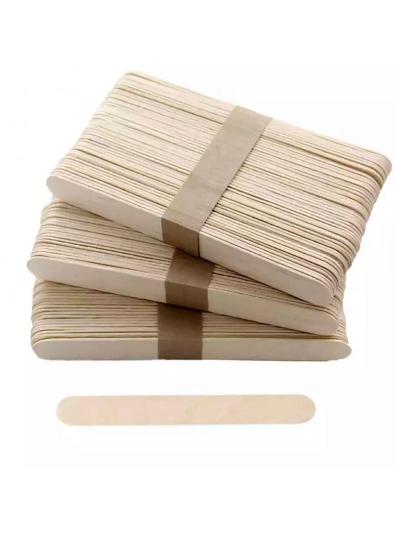 اجمل مجموعة من 150عصا خشبية للحلوى المثلجة بيج - Image 1