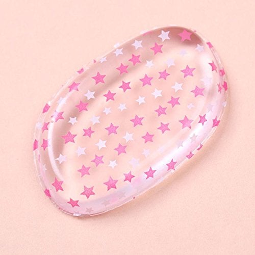 Jenna Silicone Makeup Sponge, Transparent Star, White - Image 5