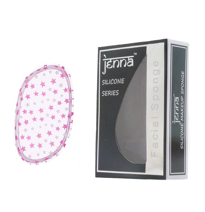 Jenna Silicone Makeup Sponge, Transparent Star, White - Image 1