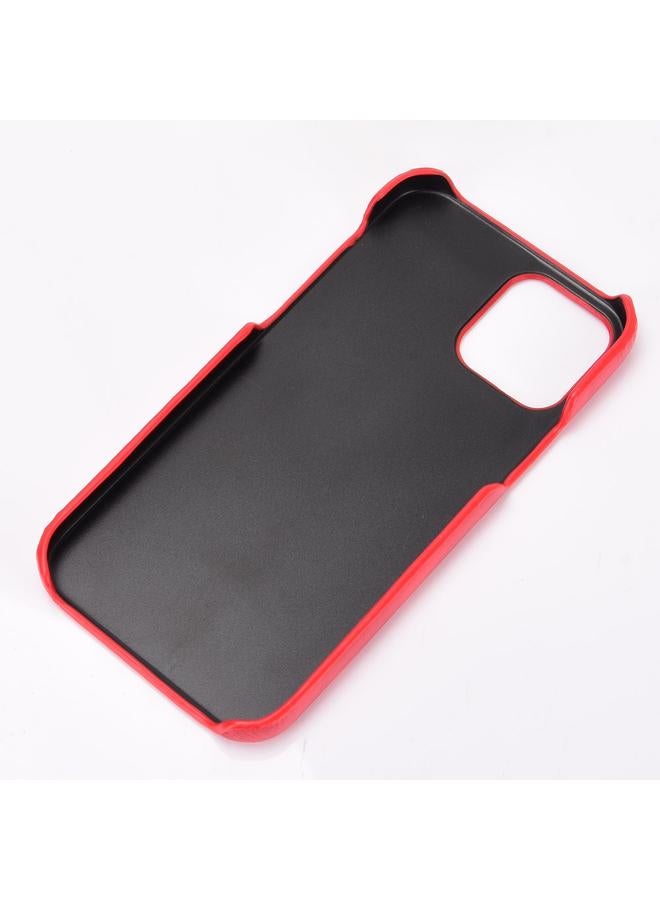 زبون جراب لهاتف iPhone 12 Pro Max مقاوم للصدمات من مادة الليتشي PC + جراب من مادة البولي يوريثان - Image 5