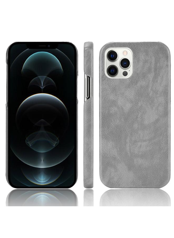 زبون جراب لهاتف iPhone 12 Pro Max مقاوم للصدمات من مادة الليتشي PC + جراب من مادة البولي يوريثان - Image 1