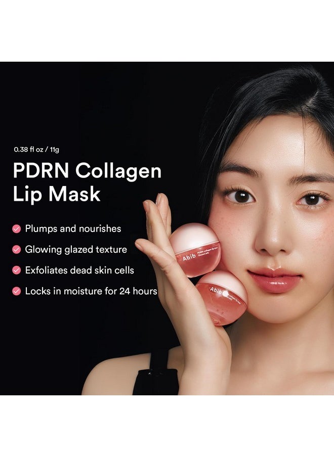 abib - Abib PDRN Collagen Lip Mask Glazed Jelly 0.38 fl oz | Korean Lip Butter Balm Lipcerin Overnight Sleeping Mask Hydrating Care Moisturizer Treatment for Flakey, Dry Lips - Image 1