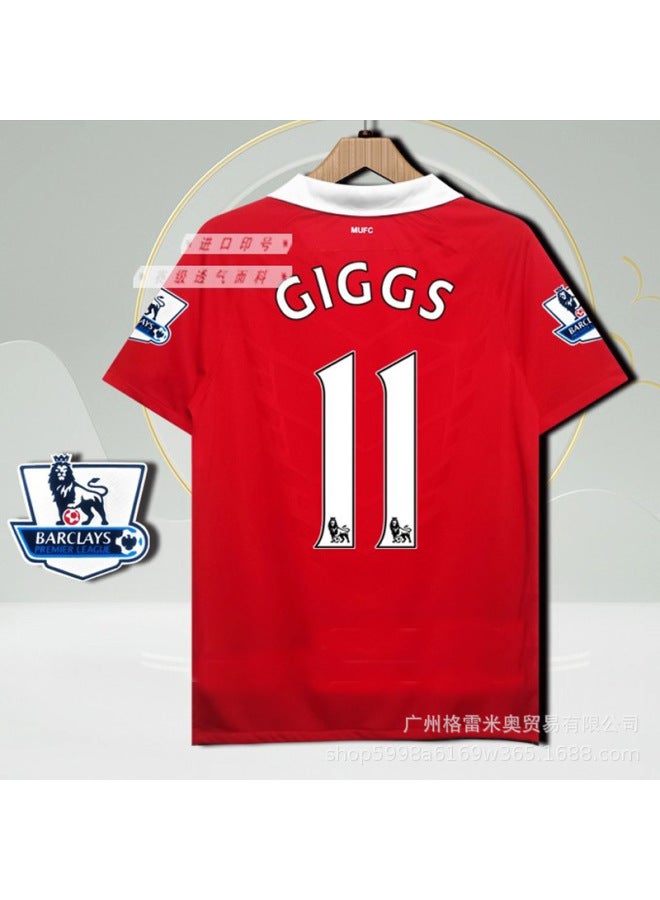 10-11 No. 11 Star Of Red Devils At Home Plus Premier League Short Sleeve Football Jersey - Image 1