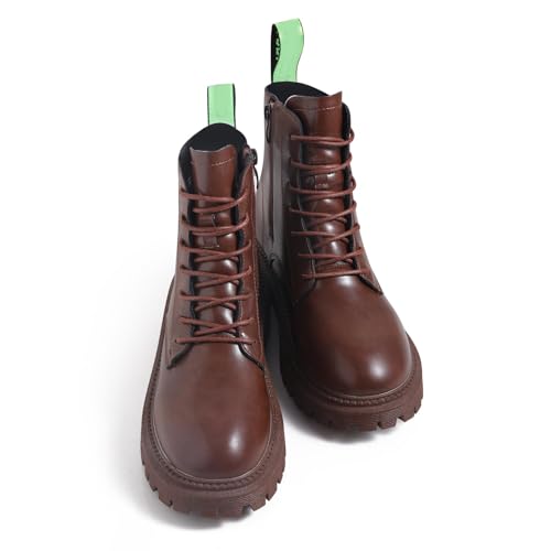 VSUDO Waxed Round 32" Red Brown Dress Shoe Laces for Men - 2 Pairs (Red Brown-080CM) - Image 2