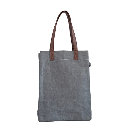 MAIKA Recycled Canvas Market Tote Bag, Waxed Ash - Image 2