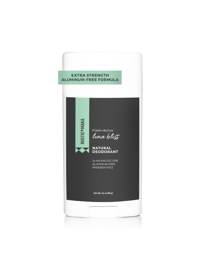 Rustic MAKA Natural Deodorant Stick for Women Luna Bliss Scent LongLasting odor Protection AluminumFree CrueltyFree No Baking Soda Activated Charcoal Magnesium - Image 2
