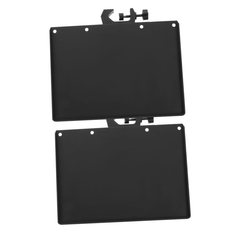 2 Pack Abs Cardboard Sound Card Tray Microphone Holder Stand Rack Shelf - Image 2