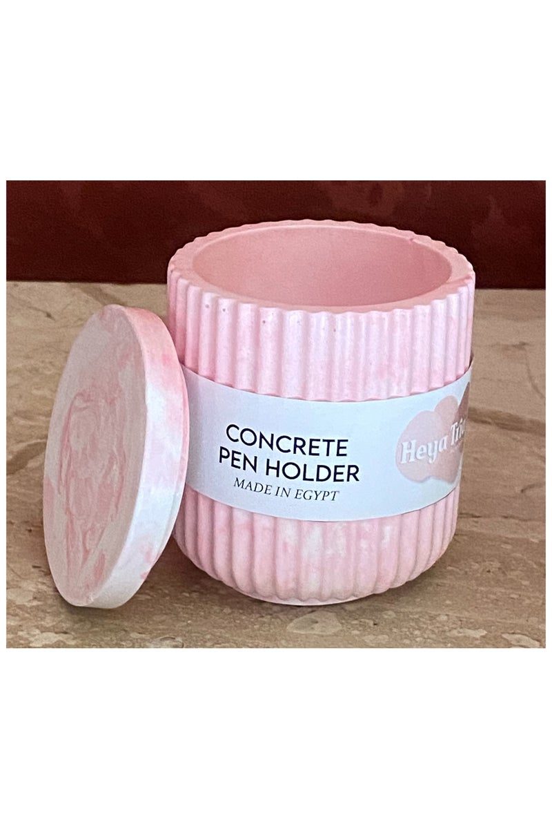 Heya Tria concrete pen holder - marble pink - Image 2