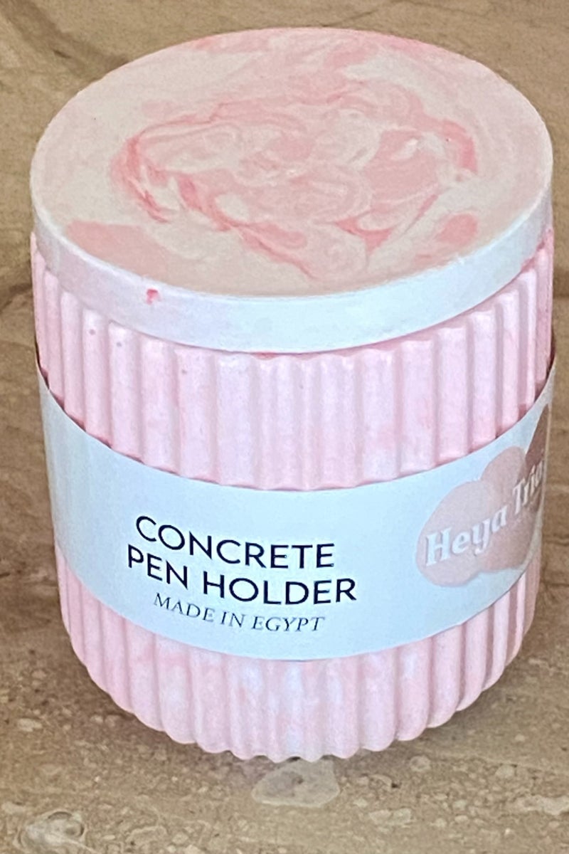 Heya Tria concrete pen holder - marble pink - Image 1