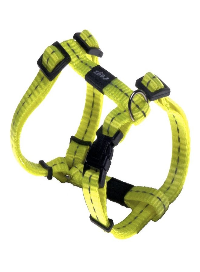 Rogz Reflective Adjustable H Harness for Small Dogs; matching collar and leash available, Yellow - Image 1