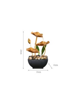 SHIKSHA PATRI Metal Water Feature Fountain for Home Decor by SHIKSHA PATRI Three Layers Indoor Water Fountain for Table River Rocks Indoor Zen Relaxation for Office Living Room Bedroom Decor for Gift 1Pcs  - Image 3