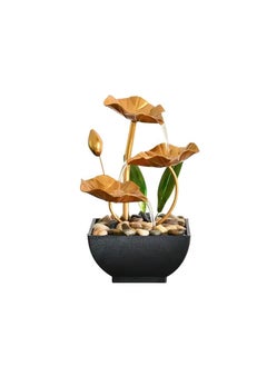 SHIKSHA PATRI Metal Water Feature Fountain for Home Decor by SHIKSHA PATRI Three Layers Indoor Water Fountain for Table River Rocks Indoor Zen Relaxation for Office Living Room Bedroom Decor for Gift 1Pcs  - Image 1