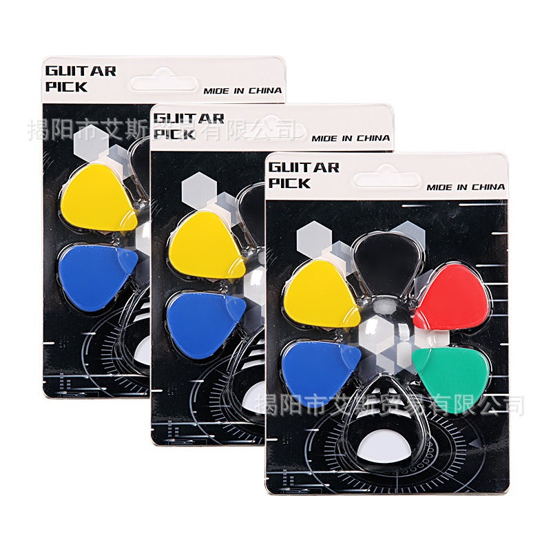 Guitar Picks Pick Bracket +6 Guitar Picks Applicable To Electric Wooden Guitar Bass Ukulele - Image 3