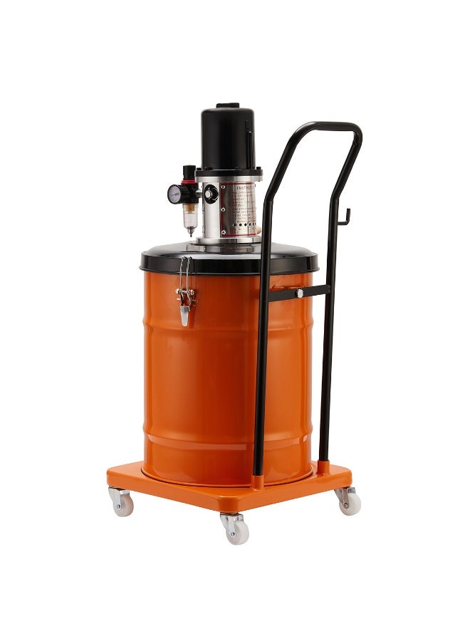 LAWAZIM High-Pressure Grease Pump - 40L/10.5 Gallon - Portable Pneumatic Air-Operated Grease Lubricator with Hose, Grease Gun, Pressure Gauge & Wheels for Automotive, Workshop, Garage & Industrial Use - Image 5