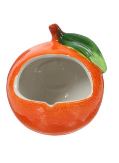 POPETPOP Ceramic Hamster Hideout: Hamster House Orange Shape Hamster Nest Summer Cooling Hamster Hut Small Animal Hide For Chinchilla Hedgehog, 10X10Cm  - Image 1