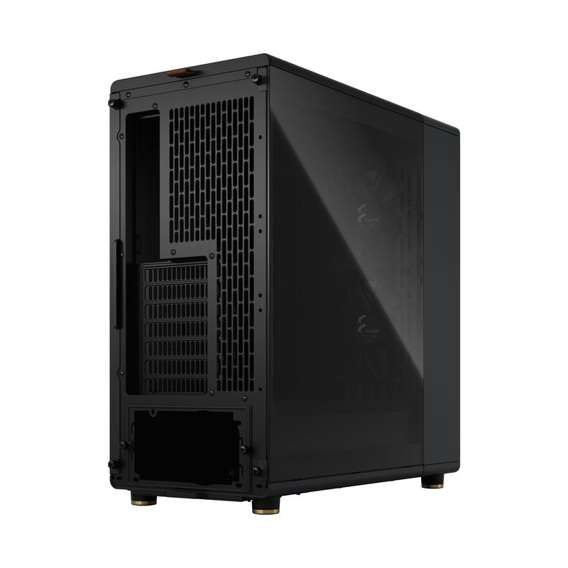Fractal Design North - Genuine Walnut Wood Front - Mesh Side Panels - Two 140mm Aspect PWM Fans Included - Type C USB - ATX Airflow Mid Tower PC Gaming Case,Charcoal Black - Image 5