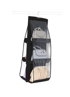 Generic 1 piece of handbag and shoe storage organizer, 6 double-sided pockets, each side, 3 sides, random color  - Image 3