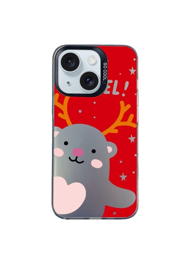 S-TOP Case For iPhone 14 Christmas Series PC Full Coverage Pattern Phone Case - Image 1