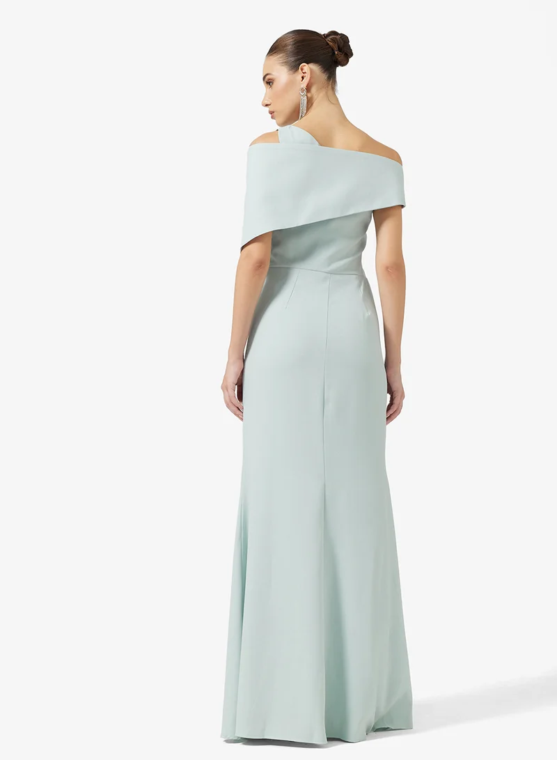 Namshi x Bardot 3D Floral Detail A Line Dress