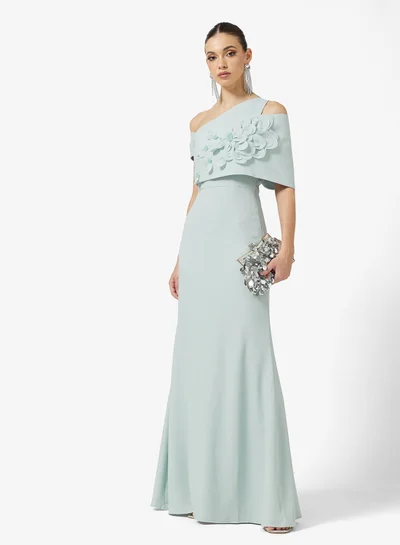 green emerald velvet dress Tadashi Shoji CHU25415L Long Blouson Pleated Formal Evening Dress  The  Dress Outlet