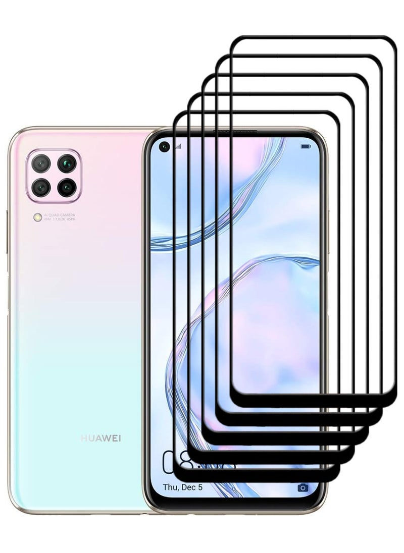 ACLIX 5 Pieces Antistatic ESD Dustproof Premium Quality High Definition Tempered Glass Screen Protector Designed For Huawei nova 7i - Image 1