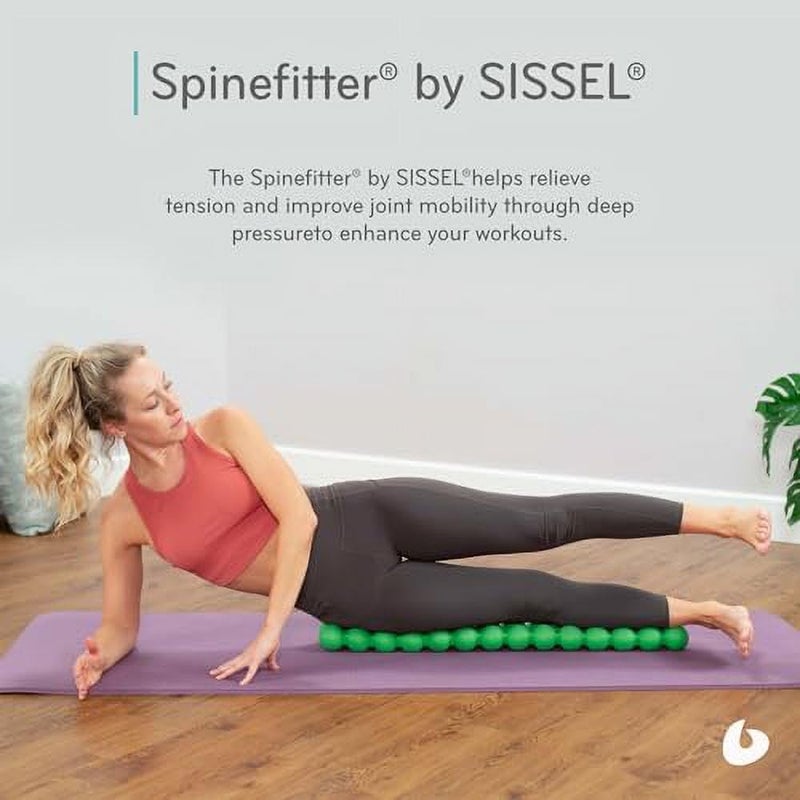 SISSEL Spinefitter by Sissel, Back Stretcher for Lower-Back Pain Relief, Back-Cracking Device, Back Cracker, Upper- and Lower-Back Stretcher, Back Decompression Device, Lumbar Stretcher, Green - Image 5