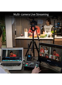 Feelworld FEELWORLD LIVEPRO L1 V1 Multi Camera Video Mixer Switcher 2 Inch LCD Display 4 x HDMI Inputs USB 3.0 Output Format Real Time Production Live Streaming Lightweight  - Image 5