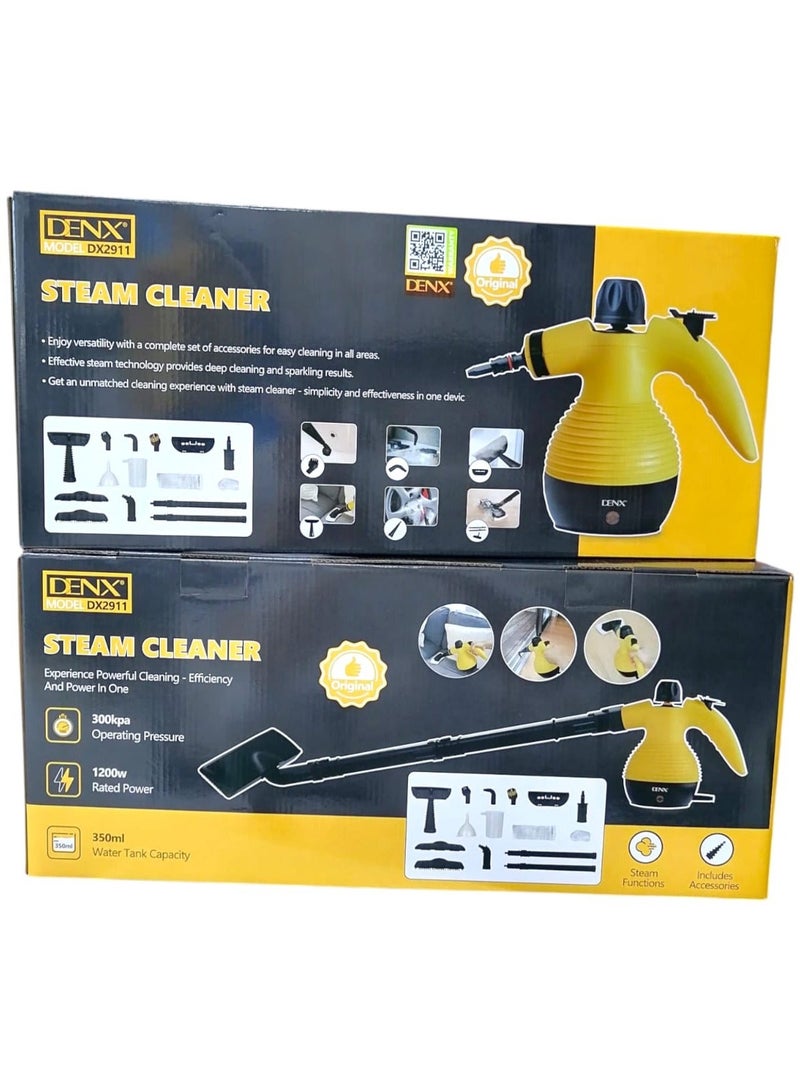Denx A multi-use steam cleaning device that operates electrically, with a power of 1200 watts, and a water capacity of 350 ml 15 PC - Image 2
