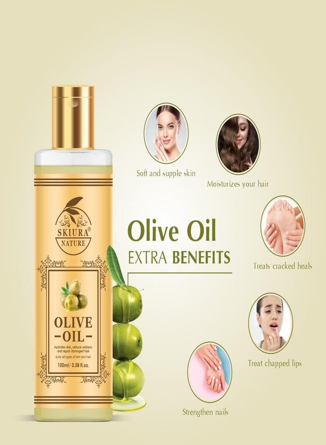 Skiura nature Olive Oil Jaitun Ka Tail For Skin, Hair, Stretch Marks Clear & Massage (100 ml) - Image 5