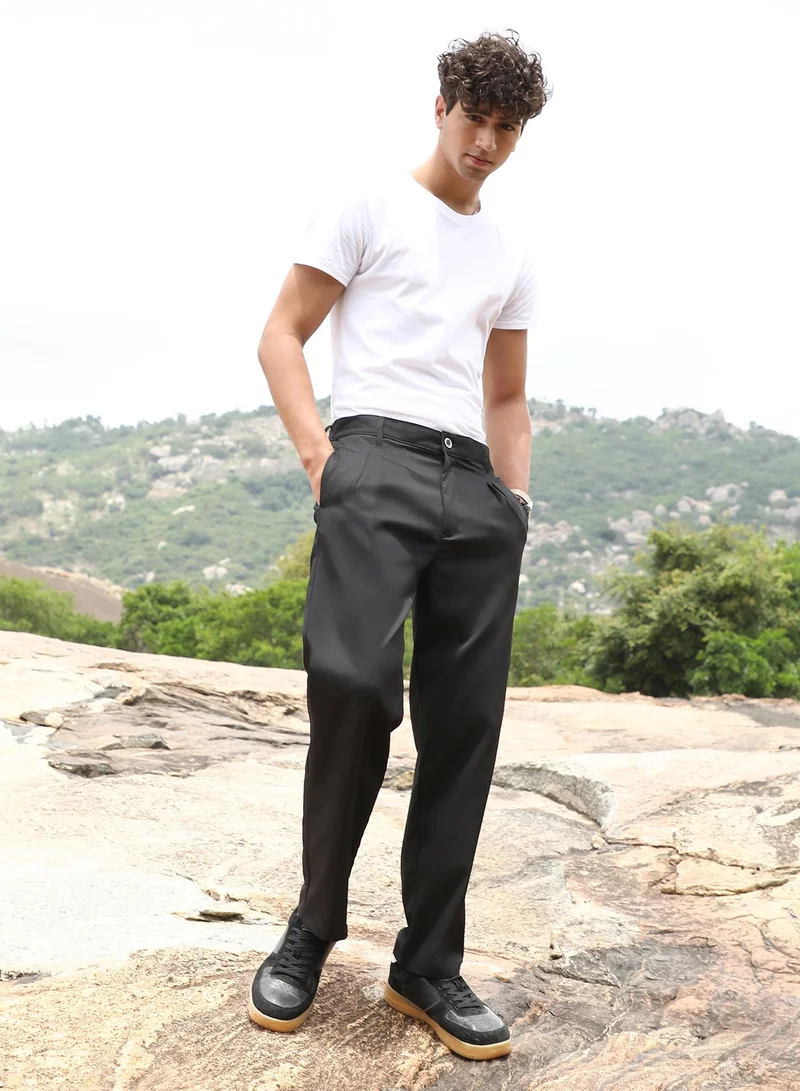 CAHOOT  Lightweight - Pleated Straight-Fit Tailoured Trousers for Men | Best Price UAE